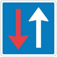 Færdsels & advarselstavle B19 Vigepligtstavle leje pr. dg.