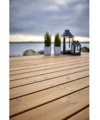 Termotræ terrasse brædder varmbehandlet pr. meter